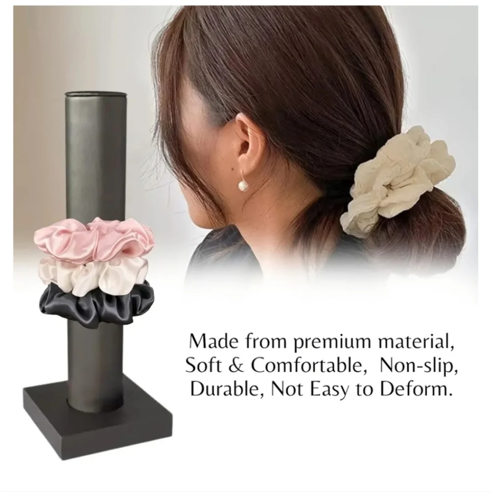 Modern Gunmetal Bracelet/Scrunchie Leatherette Display Stand